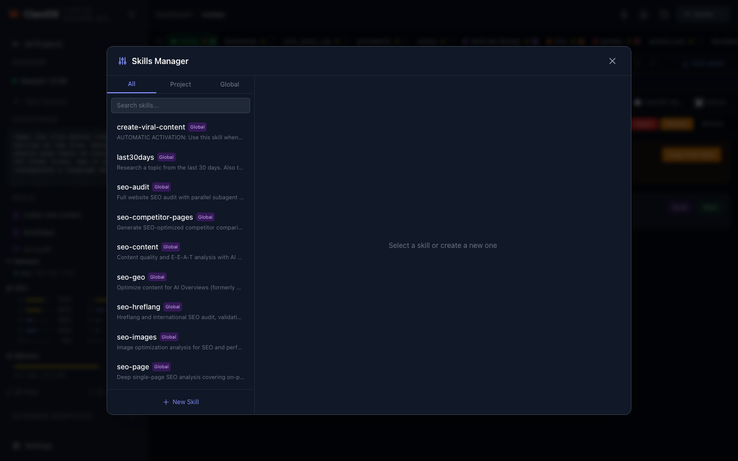 ClawIDE System Statistics